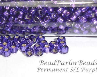 TOHO Permanent Finish S/L Purple Glass Seed Beads - BP-P26 (Toho 2224) Size 6/0 - 28 grams