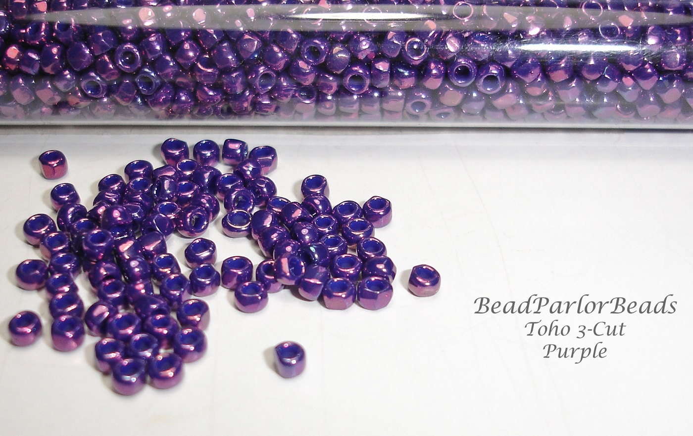 TOHO Purple Glass Seed Beads BP460D Size 15/0 3cut 28 Etsy Canada