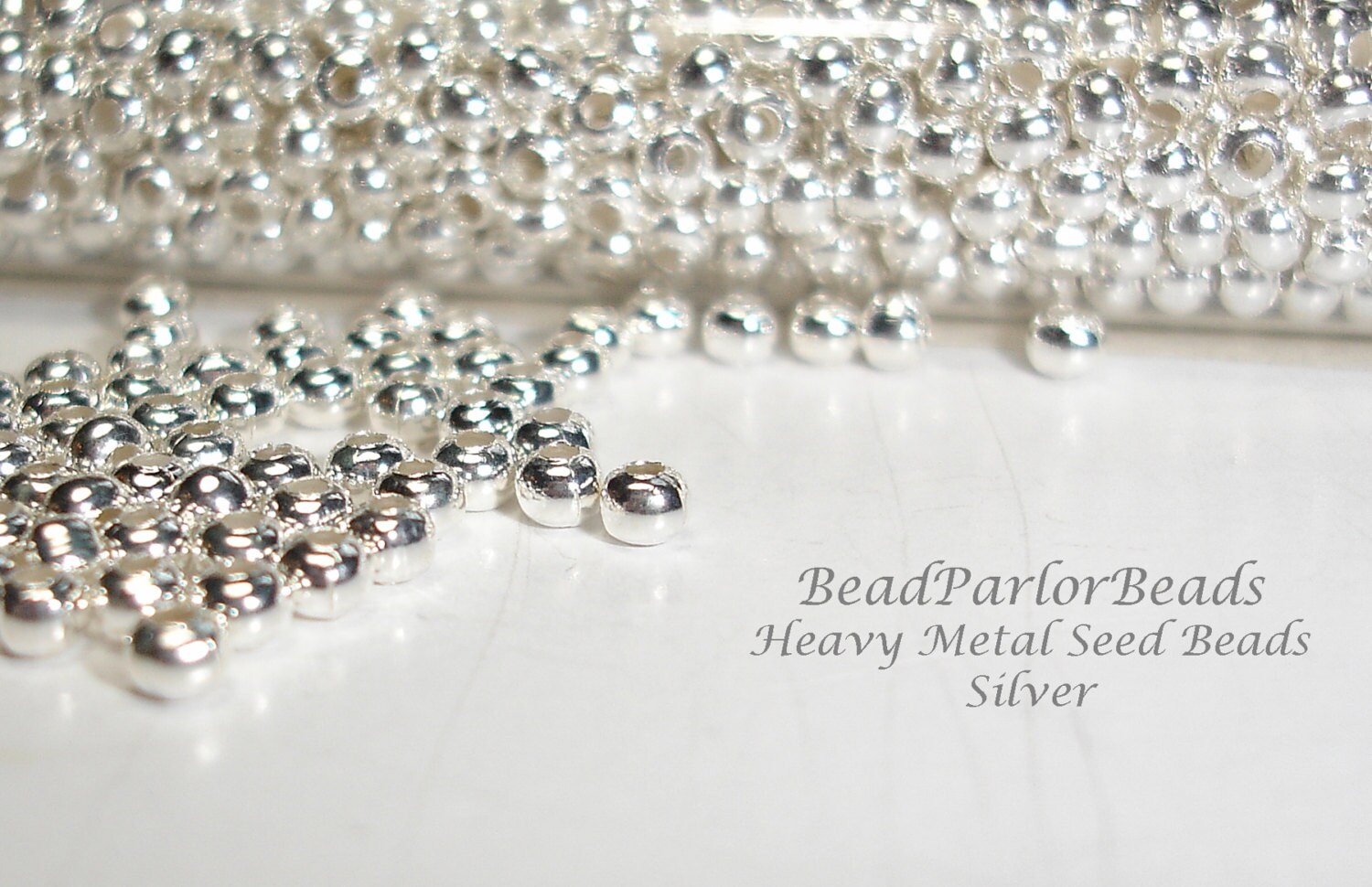 Silver Plated Metal Seed Beads Size 11/0 52 Grams Etsy
