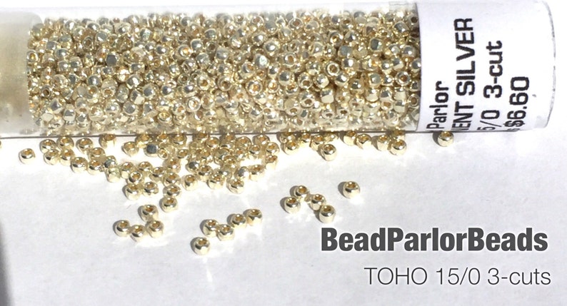 Size 150 3-cut BP-P470 Toho PF558 10 grams TOHO Permanent Finish SILVER Glass Seed Beads
