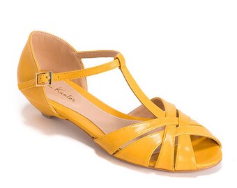 yellow wedges wedding