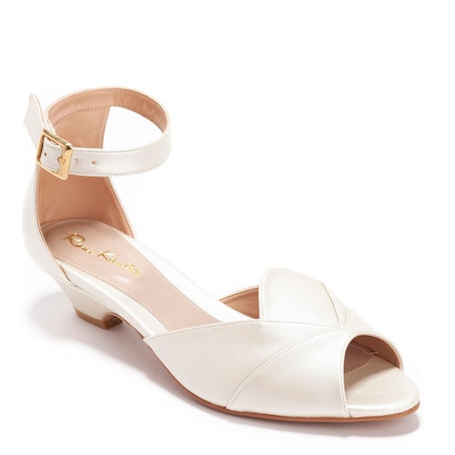 The Bat Maryjane Bridal Peeptoe Kitten Heels Comfortable Etsy