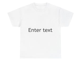 Koszulka z niestandardowym tekstem | Spersonalizowana koszulka, dodaj własną wiadomość