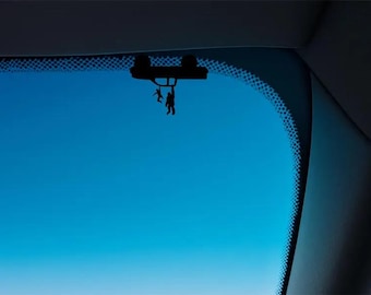 Vinilo adhesivo con diseño de huevo de Pascua para Toyota Tacoma: hombre o mujer cayendo, Sasquatch, Bigfoot