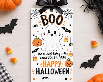 Halloween Classmate Gift Tag | Halloween Treat Tag | Classmate Halloween Gift | Kids Halloween Tag | School Halloween Favor | Printable Tag