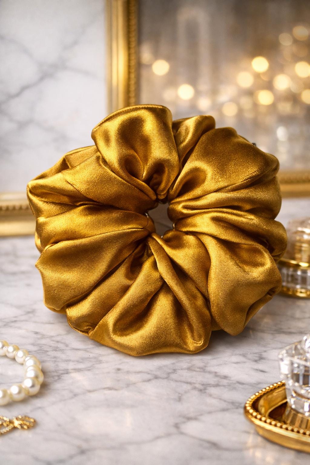 Gold Scrunchie - Etsy Canada