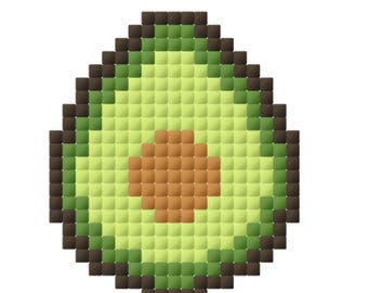 Avocado Pattern for Cross-stitch/Crochet/Beading/Knitting