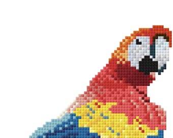 Parrot Pattern for Cross-stitch/Crochet/Beading/Knitting