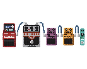 Pedalboard Pattern for Cross-stitch/Crochet/Beading/Knitting