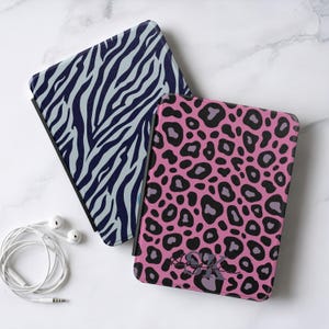 Leopard Print Personalized Kindle Case, Zebra Tiger Pattern Paperwhite Cover 2024, Custom Colorsoft 12th Gen, Reader Gift Idea