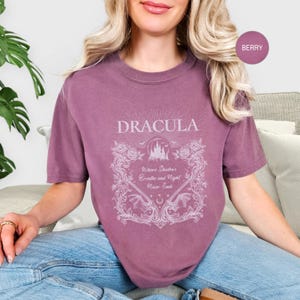 Dracula Shirt, Victorian Vampire Shirt, Gothic Horror Tee, Dark Academia Clothing, Vintage Gothic Shirt, Bookish Horror Tee, Book Cover Tee image 15