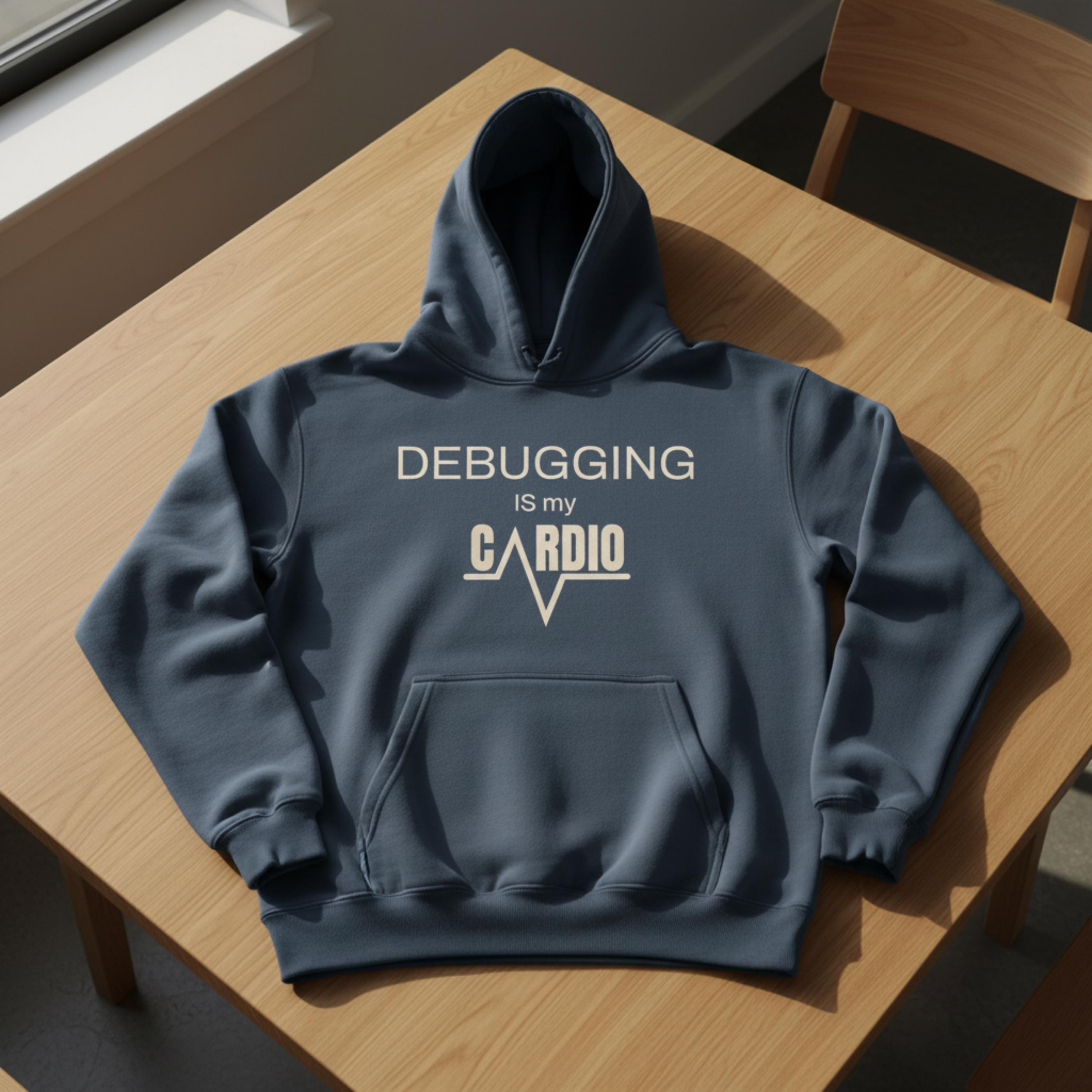 Debugging is My Cardio Hoodie | Programmer Hoodie | Coding Humor ...