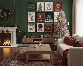 Wall Art Decor for Christmas - Holiday Gnome - Reindeer