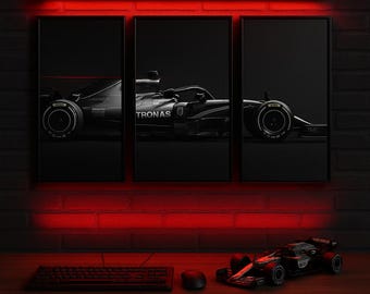F1 Race Car Portrait • 4K Poster Wall Decoration