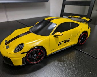 Retrato 3D de Carro e Miniatura – Vídeo 4K, Arquivo STL, Presente para Amantes de Carros, Arte de Parede Personalizada