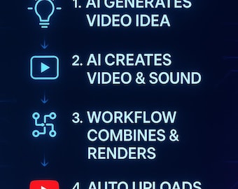 Automatic YouTube Video Creator Automation Workflow | Artificial Intelligence n8n JSON