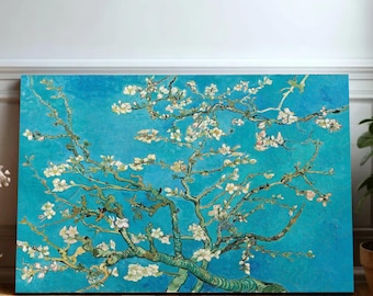 Van Gogh Almond Blossom Canvas Print, Floral Wall Art, Large Canvas Wall Art, Oversized Statement Piece