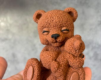 Edible teddy bear cake topper Edible teddy bear 3d cake toppers for a boy and girl decor for a birthday cake