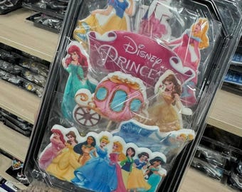 Edible Fondant Princess Decorations – Fairytale Castle Carriage Birthday Cake Topper Set – Girls Birthday Party