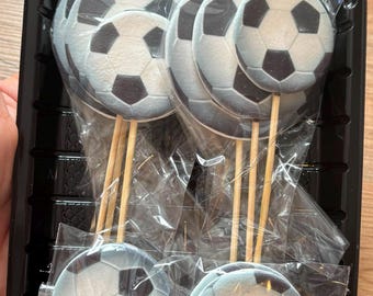 Football Cake Toppers, Soccer Ball Cake Decorations, Edible Fondant Football Decorations, Football Birthday Cake Decor
