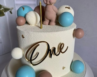 Fondant teddy bear cake topper Edible teddy bear cake toppers for a boy and girl decor for a birthday cake