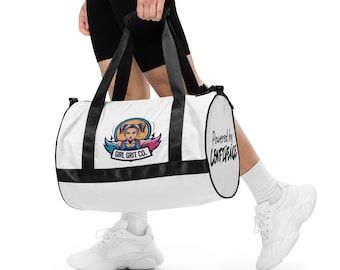 Girl GRIT Co. Duffel Bag | Girls Gym & Sports Bag | Travel Duffel | Empowering Athletic Gear | Water Resistant
