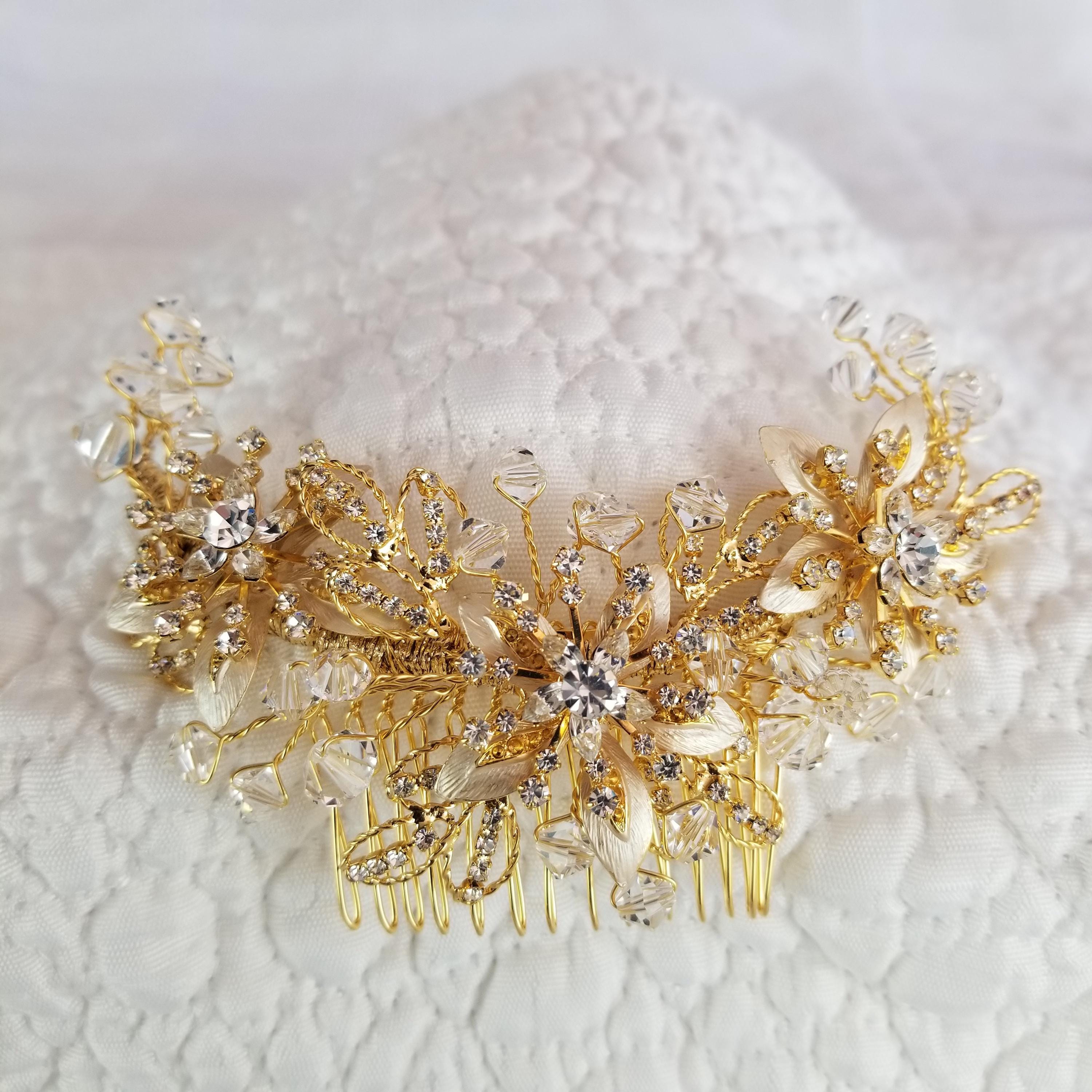 Pince à Cheveux Faite Main - Accessoire De Mariage Ou Fête, Multicolore