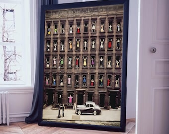 Ormond Gigli, Girls in the Windows, New York City, 1960, Living