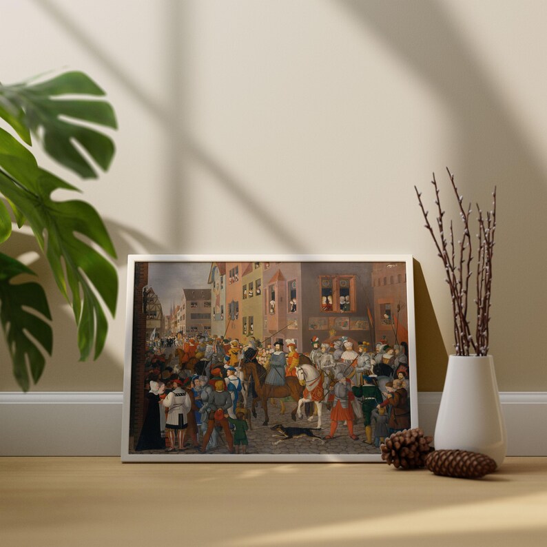 Entry of King Rudolf of Habsburg Into Basel by Franz Pforr Wall Poster ...