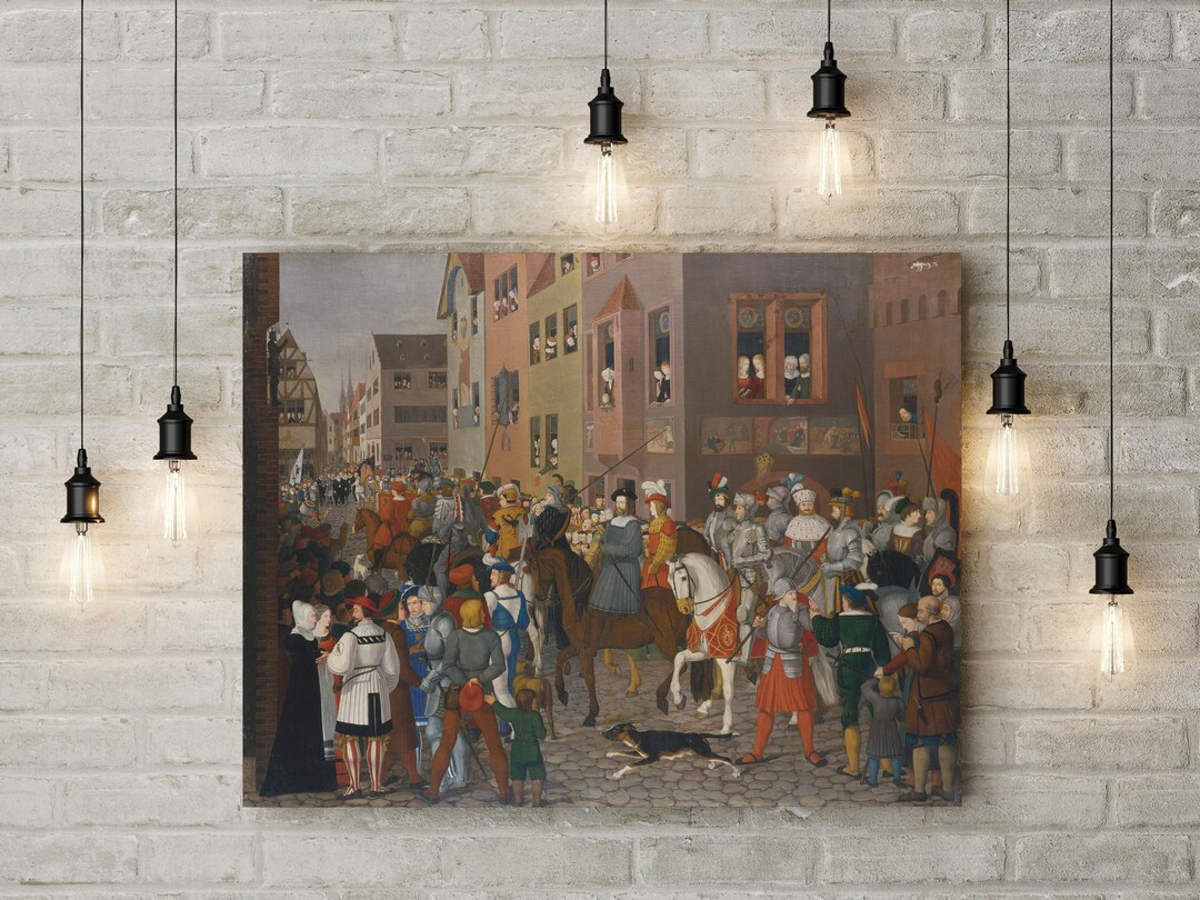 Entry of King Rudolf of Habsburg Into Basel by Franz Pforr Wall Poster ...