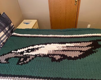 50”x60” Eagle Fingerknit pattern