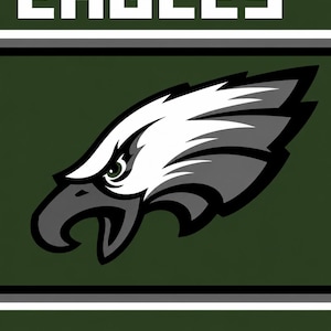 50”x60” EAGLES fingerstickat mönster