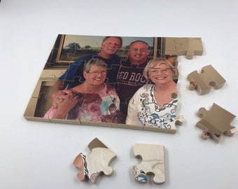 Custom handmade 4 x 6 ,5 x 7 and 8 x 10 photo wood puzzle from your photo