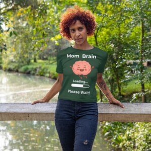 Mom Brain Loading Shirt, Funny Motherhood Humor Tee, Unisex Cotton T-Shirt