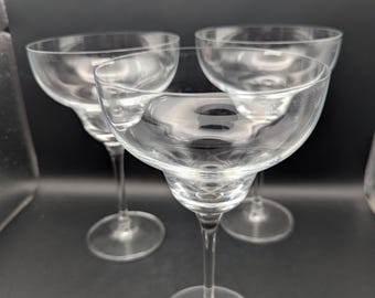 Crate & Barrel Margarita Glasses (3) Glory-Like New