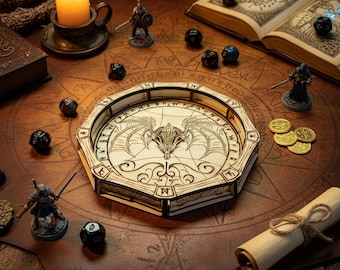 Dragon’s Hoard / Hand-Finished TTRPG Dice Tray