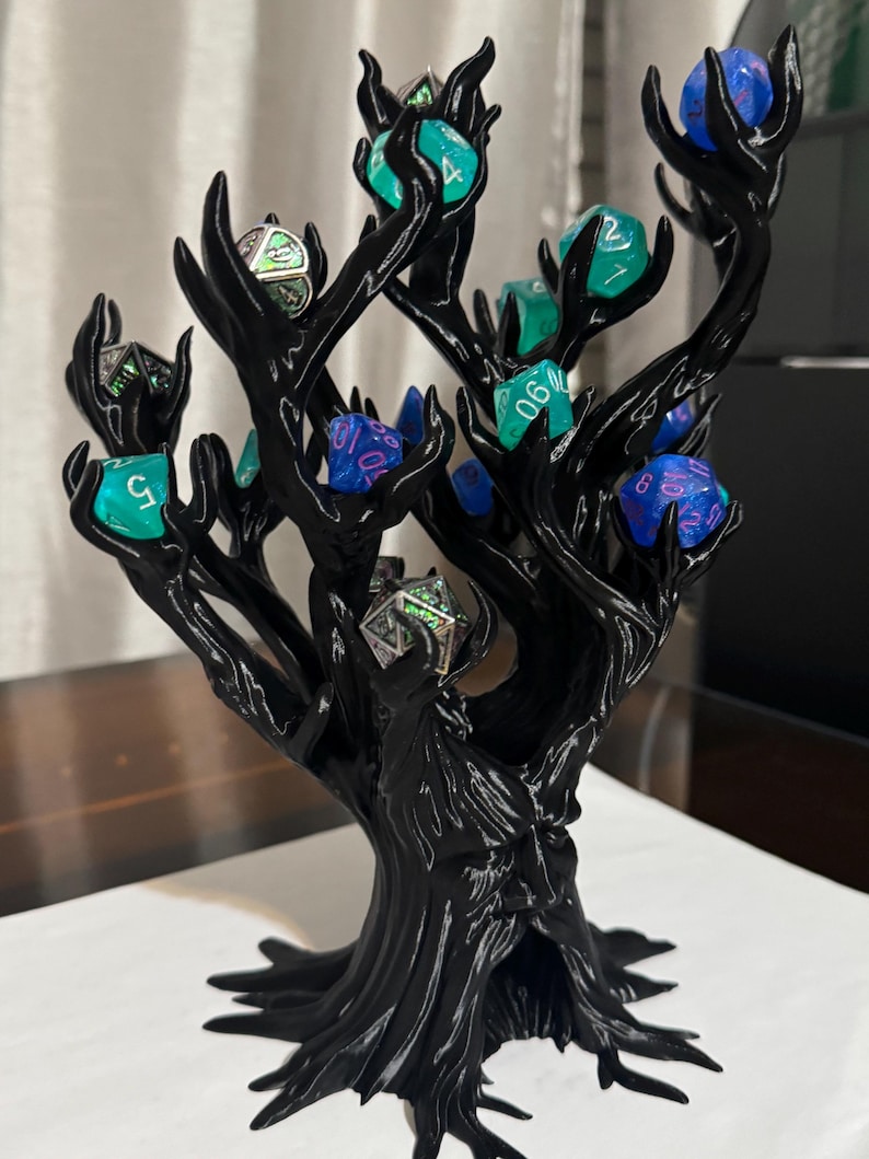 Torre y expositor de dados Treant: Capacidad para 21 dados, juego de rol DnD imagen 11
