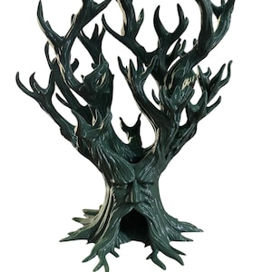 Torre y expositor de dados Treant: Capacidad para 21 dados, juego de rol DnD Verde