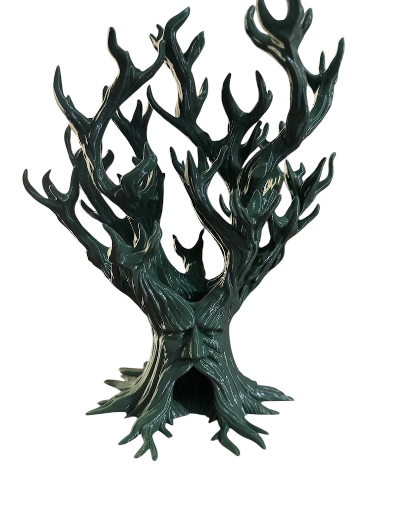 Torre y expositor de dados Treant: Capacidad para 21 dados, juego de rol DnD Verde