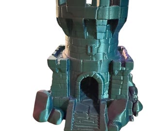 Wieża do gry w kości Castle Dice Tower dla graczy Dungeons and Dragons, RPG, TTRPG, prezent dla graczy