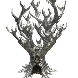 Torre y expositor de dados Treant: Capacidad para 21 dados, juego de rol DnD Plata