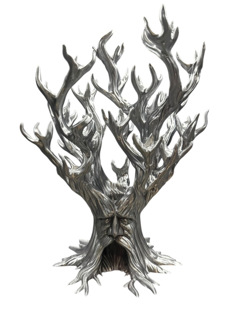 Torre y expositor de dados Treant: Capacidad para 21 dados, juego de rol DnD Plata