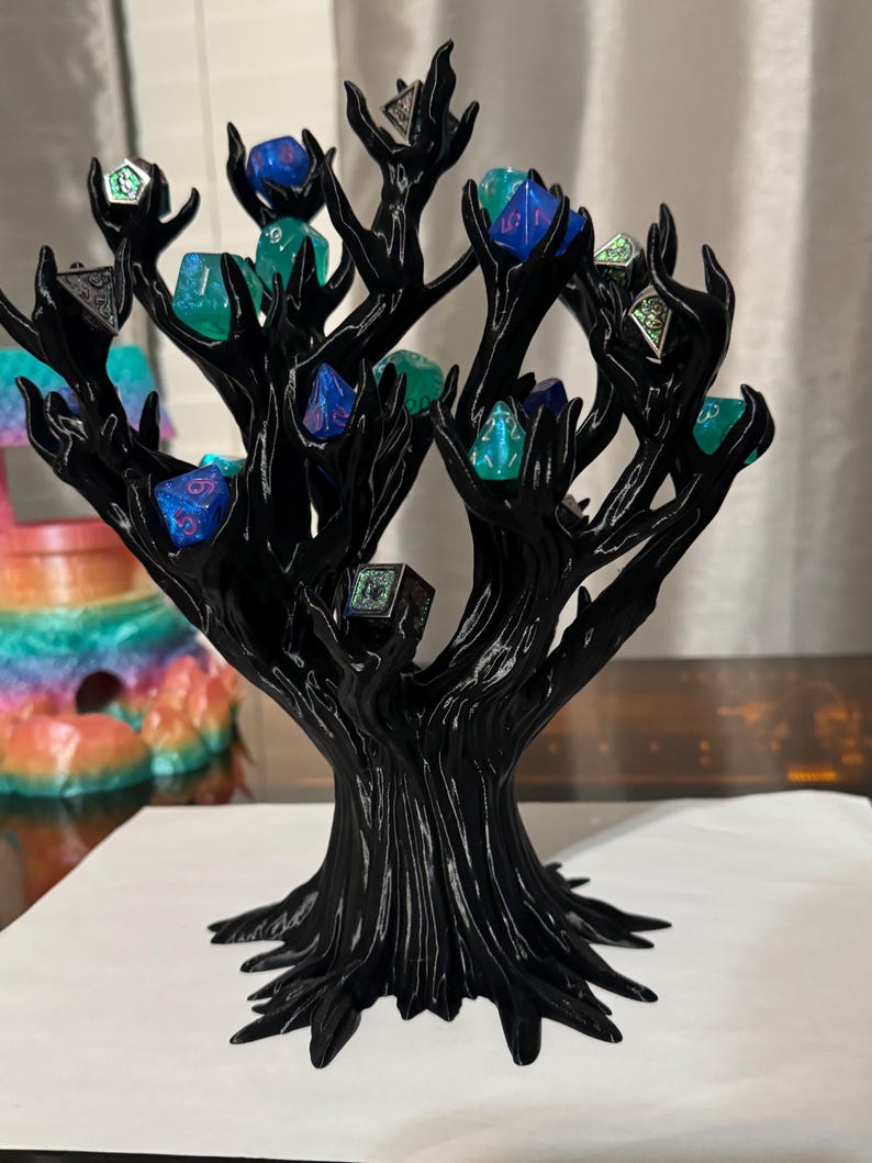 Torre y expositor de dados Treant: Capacidad para 21 dados, juego de rol DnD imagen 13