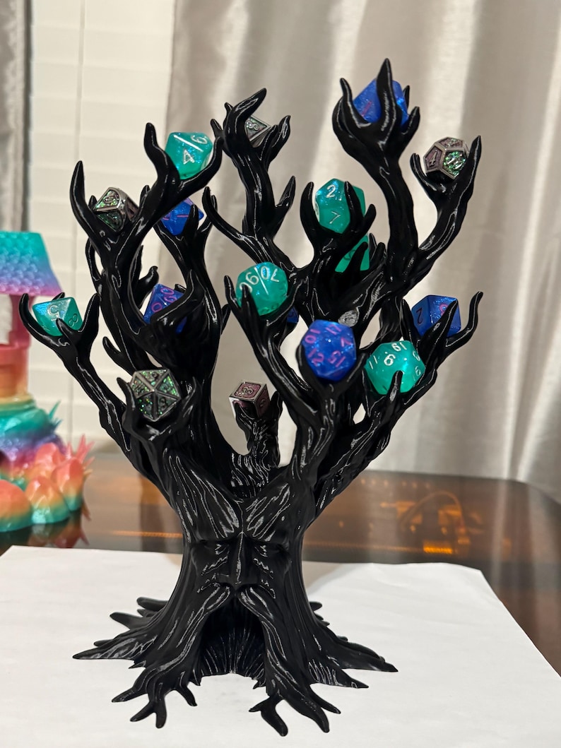 Torre y expositor de dados Treant: Capacidad para 21 dados, juego de rol DnD imagen 10
