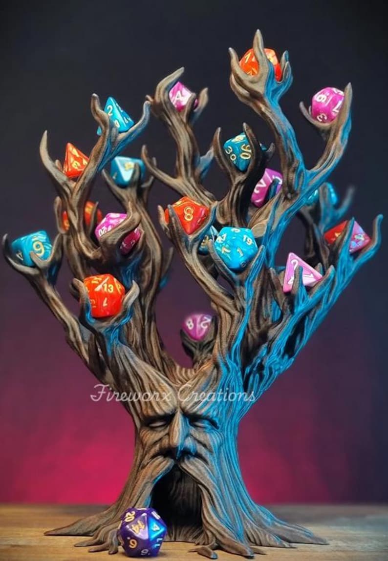 Torre y expositor de dados Treant: Capacidad para 21 dados, juego de rol DnD imagen 1