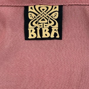 RARE 1969-70 BIBA Vintage Skirt Suit in Tea Rose Grosgrain / 1960s 1970s Iconic British Boutique Fashion / Biba Kensington London image 9