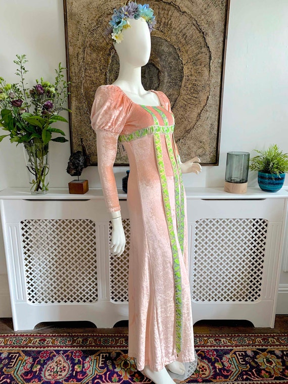 Vintage 1960s MEDIEVAL MAIDEN Faerie Wedding Maxi