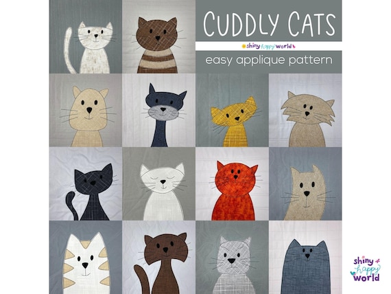 Patrones De Apliques De Animales Para Colchas FINGERINSPIRE 36 Parches