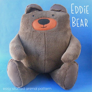 Eddie the Huggable Teddy Bear - PDF Digital Pattern