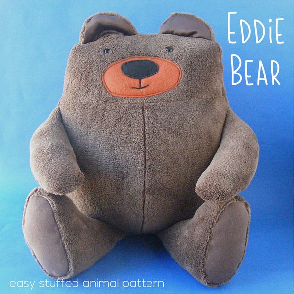 Eddie the Huggable Teddy Bear - PDF Digital Pattern